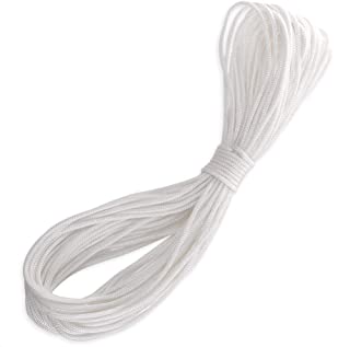 H&S 20 Meters Picture Hanging Cord 2.5mm Super Strong Nylon White for Photo Frame Mirror Hold up to 30kg