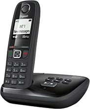 Gigaset AS405A SINGLE - Advanced Cordless Home Phone with Answer Machine and Nuisance Call Block - Glossy Black