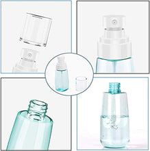 Spray Bottles, 30ml 60ml 80ml Clear Empty Fine 3 Pcs Mist Spray Bottles Small Travel Plastic Atomiser Bottle Refillable Liquid for Essential Oils, Cleaning, Make-up Cosmetic Hair, Leak Proof, BPA Free