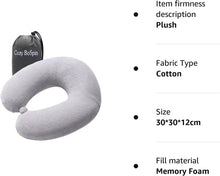 Travel Pillow - Memory Foam Neck Pillow Support Pillow,& Lightweight Quick Pack for Camping,Sleeping Rest Cushion