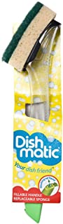 3 x Dishmatic Washing Up Brushes with Heavy Duty Sponge