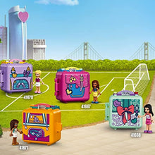 Lego® Friends Mia's football cube 41669 making set; This portable set has football and dog toys for children (56 pieces)