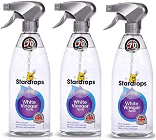 Stardrops White Vinegar Multi Surface Cleaner 750ml Spray {1,3 & 6 Bottles}. UKB (3 Bottles)