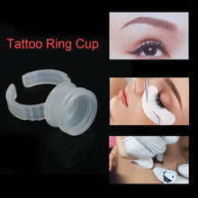 Tattoo Ink Cap, 100/200/500pcs Disposable Tattoo Ink Ring Cups Plastic Microblading Pigment Accessories Holder for Tattoo Ink (76g (100pcs))
