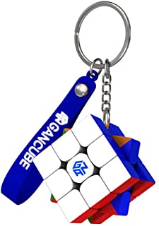 GAN 330 Cube Key Ring 3x3 Speed Mini Cube Keychains Toys Gift 1.2 Inch