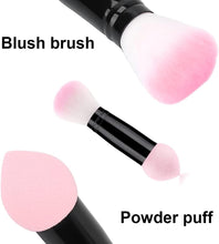 Blush Brush Double Headed Makeup Brush Multifunctional Fluffy Powder Brush for Women Girls Ladies Beauty Tools