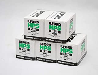 Ilford HP5+ Black & White Film, 24 exp, multipack of 5