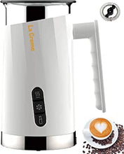 La Creme 4-in1 Milk Frother & Hot Chocolate Maker | Upgraded Model | Electric Milk Frother Machine, Hot & Cold Milk Frothed, Cappuccino, Steamer, Matcha, Velvetiser, Coffee Frother Whisk, Latte