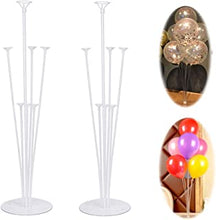 N/X 2PCS Dining Table Balloon Stand Display Set, Transparent Balloon Sticks, Desktop Balloon Stand Decoration for Birthday Party Wedding Celebration