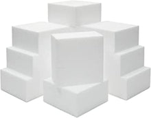 Juvale Craft Foam Square Blocks for Sculpture, Modeling, DIY Arts and Crafts - 12-Pack, White, 10 x 10 x 5 cm Each