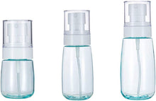 Spray Bottles, 30ml 60ml 80ml Clear Empty Fine 3 Pcs Mist Spray Bottles Small Travel Plastic Atomiser Bottle Refillable Liquid for Essential Oils, Cleaning, Make-up Cosmetic Hair, Leak Proof, BPA Free