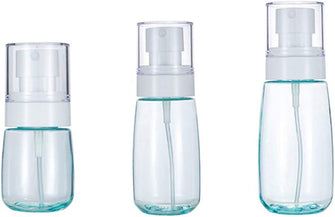 Spray Bottles, 30ml 60ml 80ml Clear Empty Fine 3 Pcs Mist Spray Bottles Small Travel Plastic Atomiser Bottle Refillable Liquid for Essential Oils, Cleaning, Make-up Cosmetic Hair, Leak Proof, BPA Free