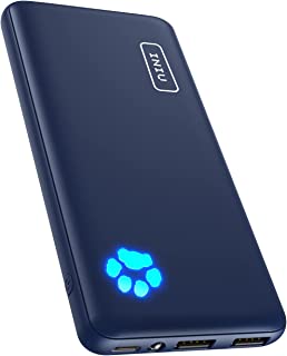 INIU Power Bank, Slimmest & Lightest USB C Triple 3A High-Speed 10000mAh Portable Charger, Flashlight Powerbank Battery Pack for iPhone 14 Samsung Xiaomi Huawei Google iPad Tablet etc.