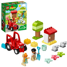 LEGO DUPLO Town Farm Tractor and Animal Care 10950 A Creative Game Set with Toy Tractor for Little Kids and 2 Sheep (27 Pieces)