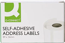 Q Connect 89x36mm Self-Adhesive Address Label (Roll of 250)-White