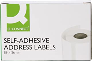 Q Connect 89x36mm Self-Adhesive Address Label (Roll of 250)-White