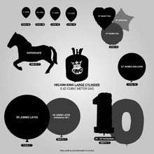 Helium King Helium Canister - 50 Balloon Helium Gas Cylinder