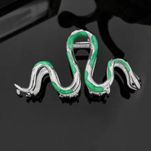 Beaupretty Snake Metal Hair Claw Clip 2PCS Large Hair Claw Clamp Green Snake Hair Claw Halloween Gothic Hair Claws Snake Hair Claw Clip Gothic Hair Accessories for Women Girls