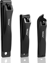 BEZOX Thick Nail Clippers with Metal Nail File - Professional