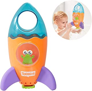 TOMY Toomies Fountain Rocket Baby Bath Toy | Shower Baby Toy for Water Play in the Bath or Pool | Kids Bath Toy Suitable for Toddlers and Children - Boys and Girls 1, 2, 3 and 4+ Year Olds