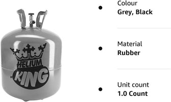 Free 24r Delivery Helium King Helium Canister - 50 Balloon Helium Gas Cylinder