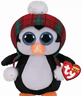 Ty UK Ltd 2008092 Beanie Boos Cheer Penguin Xmas 2020-Boo-Reg Plush Animal, Multicolor