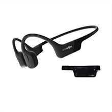 AfterShokz Aeropex Sport Running Headphones, Wireless Bone Conduction Bluetooth Earphones with Mic, IP67 Waterproof for Cycling, Work out (Cosmic Black)
