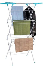 IFJA 16M Clothes Airer Indoor- Laundry Airer - 3 Tier Clothes Airer - Clothes Dryer Rack - Large Foldable Clothes Dryer With Non-Slip Feet - Powder Coated Steel Concertina Laundry Dryer