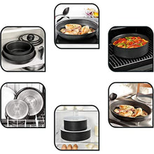 Tefal L6549253 Ingenio Titanium Performance Meet 3-Piece Pan Set - 2100111219, Black