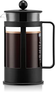 BODUM Kenya 8 Cup French Press Coffee Maker, Black, 1.0 l, 34 oz