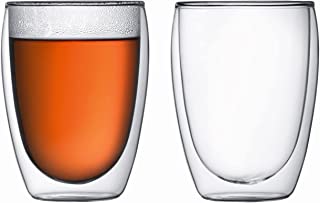 Bodum 4559-10 PAVINA Double Walled Thermo Glasses, 0.35 L, 12 oz, Pair