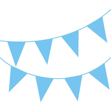 Happium 10m / 32 ft Solid Colour Bunting Flags Banner Pennant Party Decoration Garland (Baby Blue)