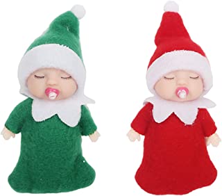 Christmas Baby Elf Doll, Christmas Tradition Mini Elf Baby Doll Christmas Accessory Tiny Baby Elf Dolls,Christmas Novelty Toys for Kids,Girls,Boys,Xmas Holiday,New Year Gifts,Stocking Stuffers