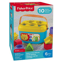 Fisher-Price Colorful Blocks, Bucket and 10pcs Block, Placement game FFC84