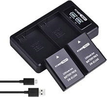 PowerTrust 2x 1500mAh EN-EL14 EN-EL14A Battery and LED Dual Charger for Nikon D3100, D3200, D3300, D3400, D5100, D5200, D5300, D5500,Coolpix P7000, P7100, P7700, P7800 DSLR Cameras Batteries