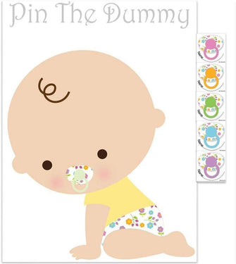 Pin The Dummy On The Baby Game For 35 Players Baby Shower Fun Game