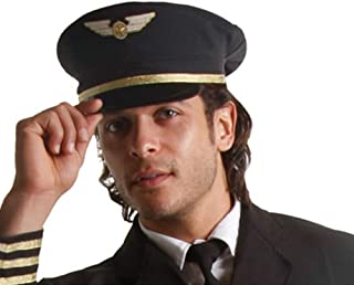 Dress Up America Sweet Baby Fawn Airline Pilot Hat Adult Costume Accessory, One Size