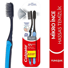 Colgate Micro Slim Black Toothbrush Soft 1 + 1 1 Package