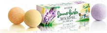 Avon Bath Bombs Summer Garden 3 x 100g Orange Blossom Honey and Lavender
