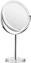 Auxmir Magnifying Makeup Mirror with 1X / 10X Magnification, High Definition, 6’’ Double Sided Vanity Tabletop Mirror with Crystal-like Style, 360° Rotation for Dressing Table, Desk, Bathroom, Bedroom