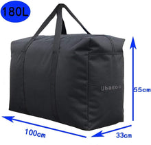 Ubagoo 180L Super Extra Large Strong Storage Bag Waterproof Sturdy 600D Oxford Material Organizer Bags Ideal For Bedding, Duvets, Pillows, Clothes or Moving home