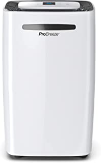 Pro Breeze® 20L/Day Dehumidifier with Digital Humidity Display, Sleep Mode, Continuous Drainage, Laundry Drying and 24 Hour Timer - Ideal for Damp and Condensation