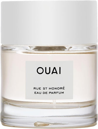 OUAI Rue St. Honore Eau de Parfum. An Elegant Perfume Perfect for Everyday Wear. The Fresh Floral Scent has Notes of Violet, Gardenia, and Delicate Hints of Ylang Ylang and Musk 50ml