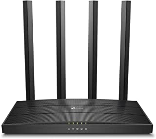 TP-Link AC1200 Wireless Dual Band Full Gigabit Wi-Fi Router, Wi-Fi Speed Up to 867 Mbps/5 GHz + 300 Mbps/2.4 GHz, 4+1 Gigabit Ports, Dual-Core CPU, Parental Control, Easy setup (Archer C6)