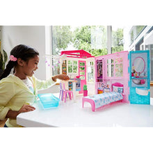 Barbie's portable portable house, 1 storey, pool game set FXG54