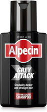 Alpecin Grey Attack Caffeine & Colour Shampoo for Men 1x 200ml  Gradually Darker and Stronger Hair  Controlled & Natural Looking Colour Effect for Less Greys  Against Thinning Hair