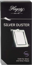 Hagerty Silver Duster silver cleaning cloth with tarnish protection 55x35 cm I Impregnated cotton silver polishing cloth I Efficient cleaning cloth for silver and silver-plated metal vases frames etc