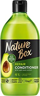 Nature Box Repair Vegan Conditioner with 100% Cold Pressed Avocado Oil, Free from Silicones and Parabens 385 ml