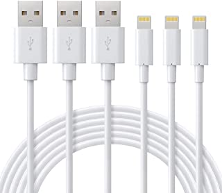 ilikable iPhone Charger Cable, 3 Pack 2M USB to Lightning Cable MFi Certified iPhone Lightning Cable Charging Compatible with iPhone 11 13 12 Xs Max XR 8 Plus 7 Plus 6 Plus iPad iPod-White