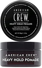 American Crew Heavy Hold Pomade with High Hold & Shine for Smooth & Sculpted Styles (85g) Water-based Formula, Hair Styling for Men